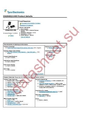 CRG0402J1M datasheet  